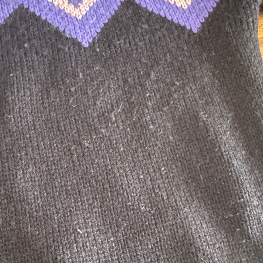 Juicy by Juicy Couture Black and Purple Turtleneck Sweater - Picture 4 of 8